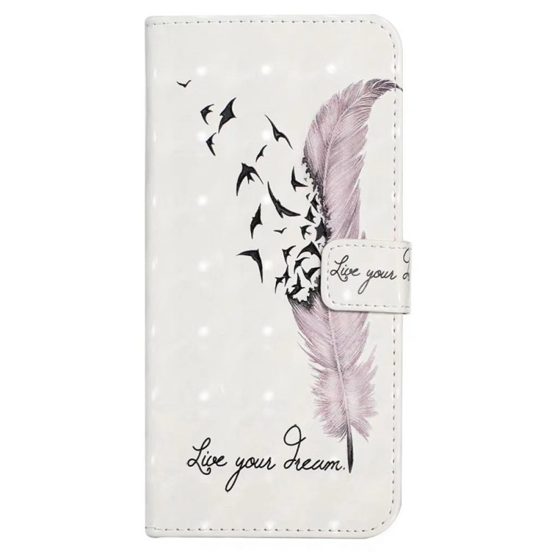 Capa Xiaomi Redmi 15 4G Rosa pluma 3D