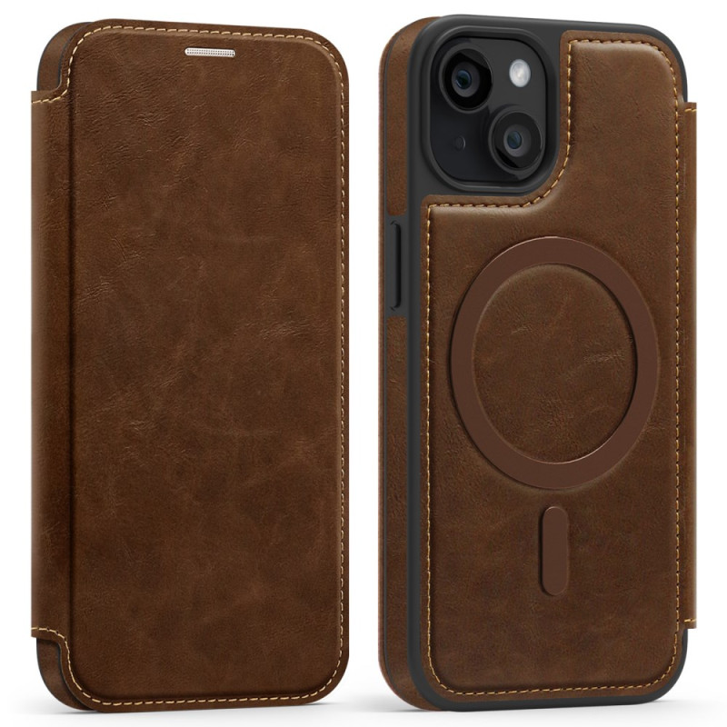Capa flip para iPhone 13 MagSafe com porta-cartões RFID