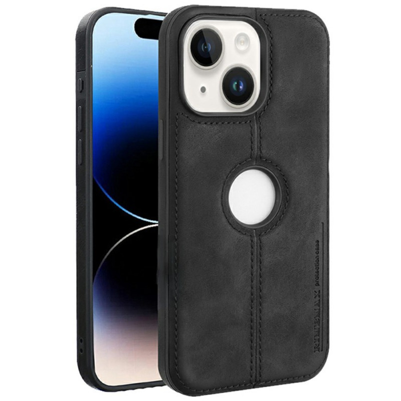 Capa para iPhone 13 com efeito de pele Recorte do logótipo