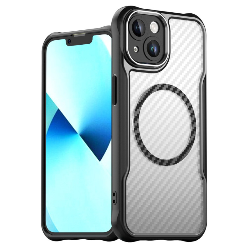 Capa translúcida em fibra de carbono para iPhone 13
