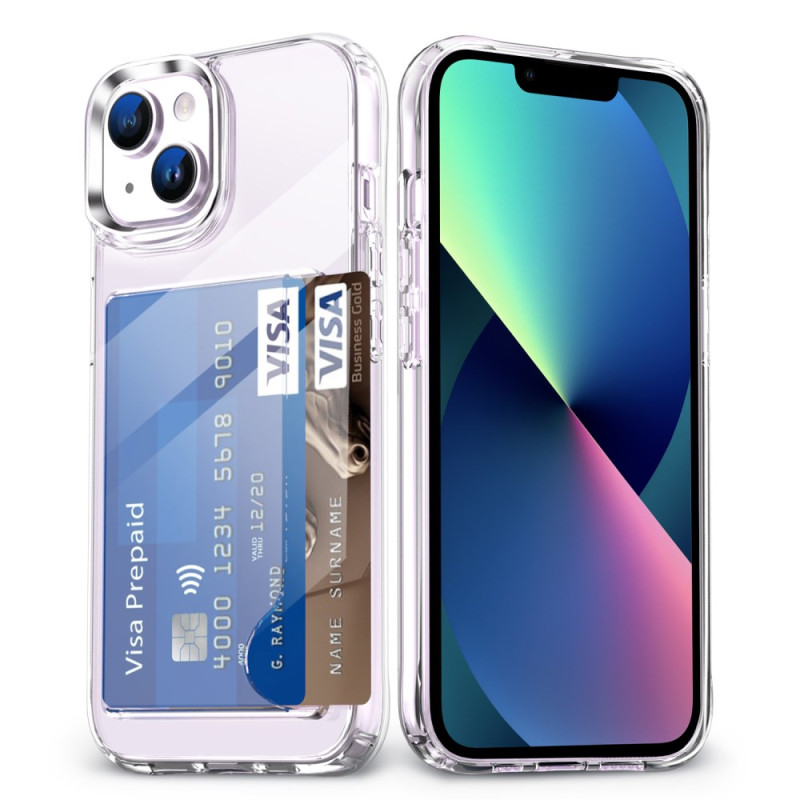 Capa transparente para iPhone 13 com suporte para cartões