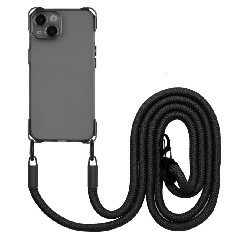 Capa com cordão para iPhone 13 Cantos reforçados