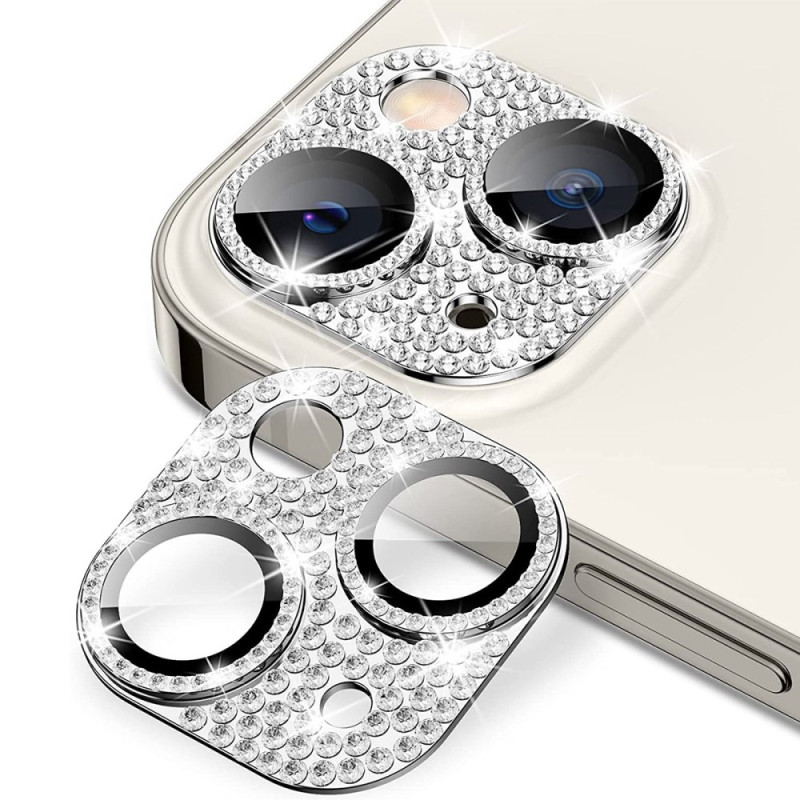 Proteção da câmara para iPhone 13 Strass