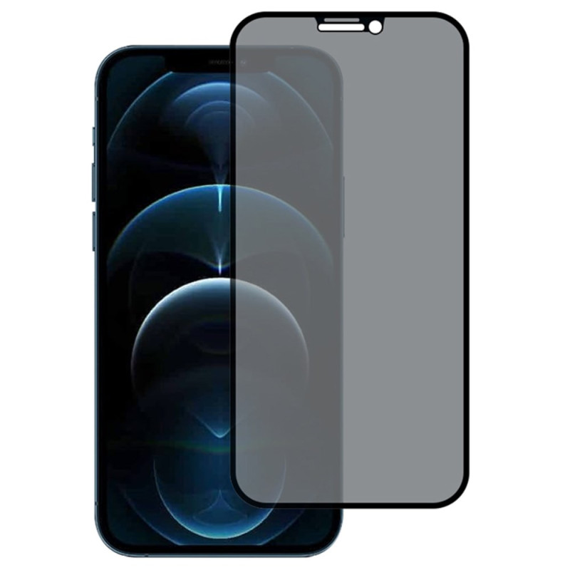 Proteção de vidro temperado anti-espionagem para o ecrã do iPhone 12 Pro Max