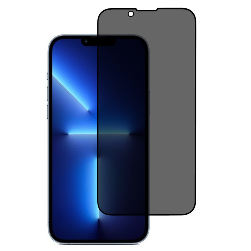 Proteção de vidro temperado anti-espionagem para o ecrã do iPhone 13 Pro Max