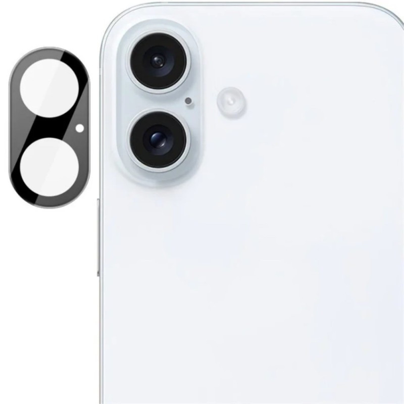 Protecção para lente
 protetora de vidro temperado para iPhone 16 / iPhone 16 Plus (versão preta)