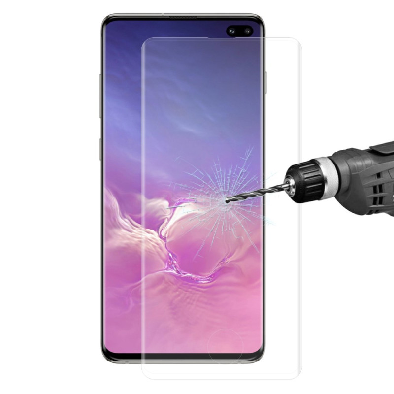 Protetor de ecrã integral de vidro temperado para Samsung Galaxy S10 Plus