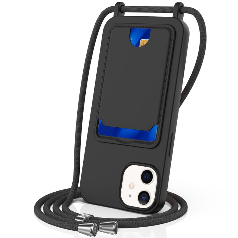 Capa com cordão para iPhone 12 Porta-cartões