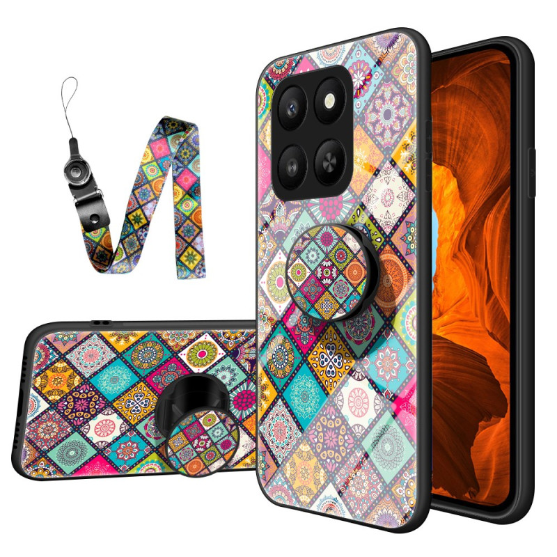 Capa
 Honor 400 Smart 5G Suporte e bracelete em patchwork