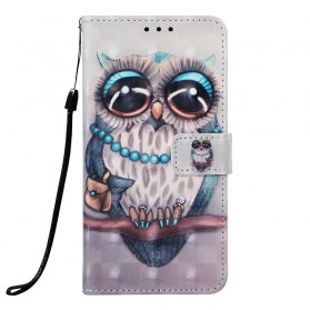 Capa Samsung Galaxy A30 Miss Coruja Lanyard