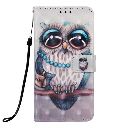 Capa Samsung Galaxy A30 Miss Coruja Lanyard