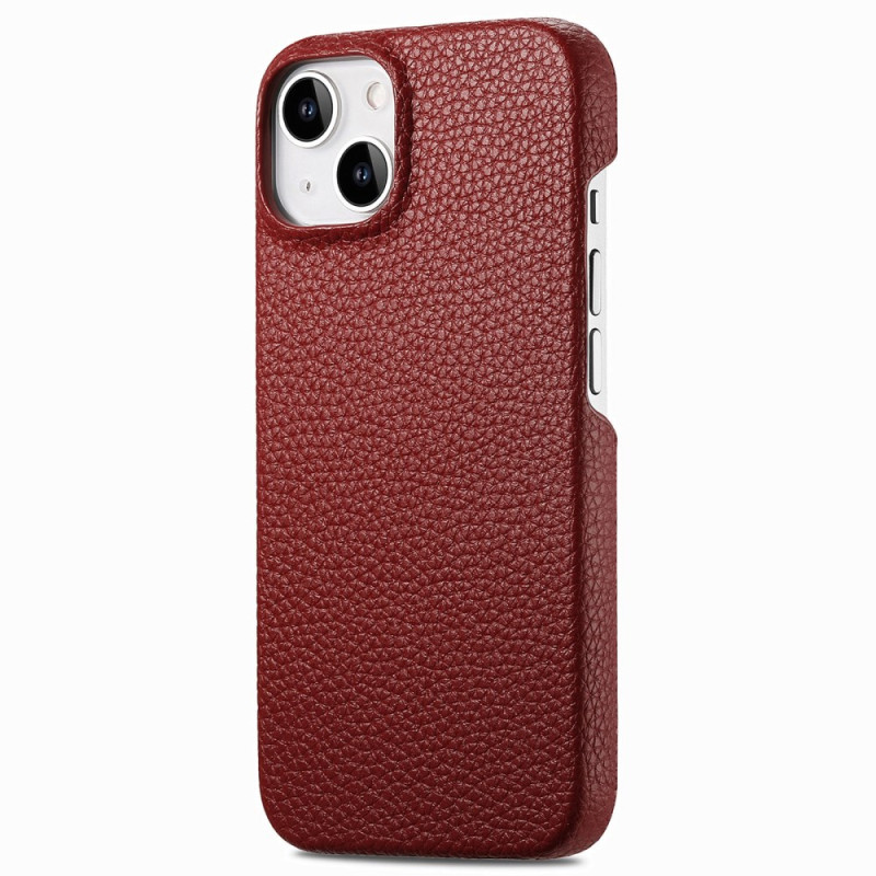 Capa para iPhone 14 Plus com textura de lichia