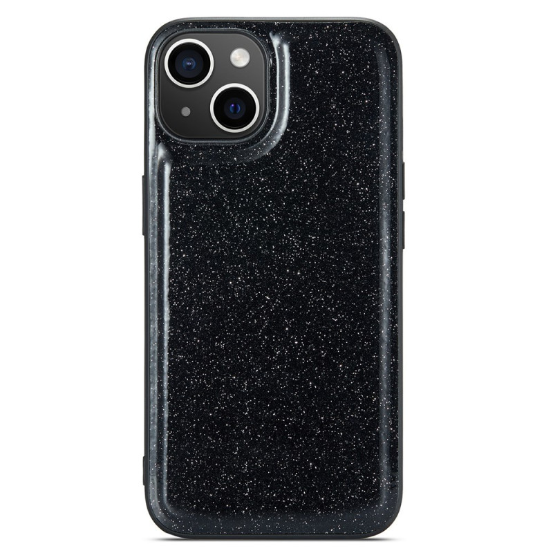 Capa para iPhone 14 Plus com efeito de pele e brilhantes