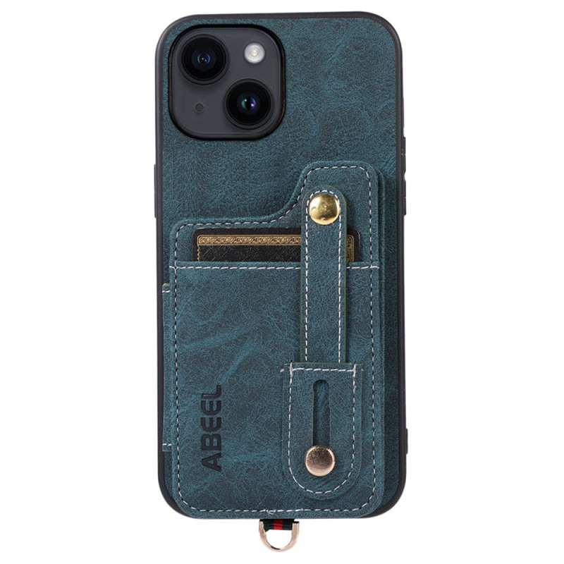 Capa para iPhone 14 Plus com suporte para cartão e correia