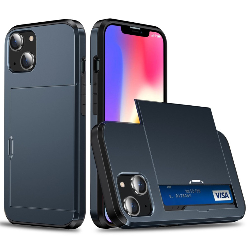 Capa de cartão deslizante para iPhone 14 Plus