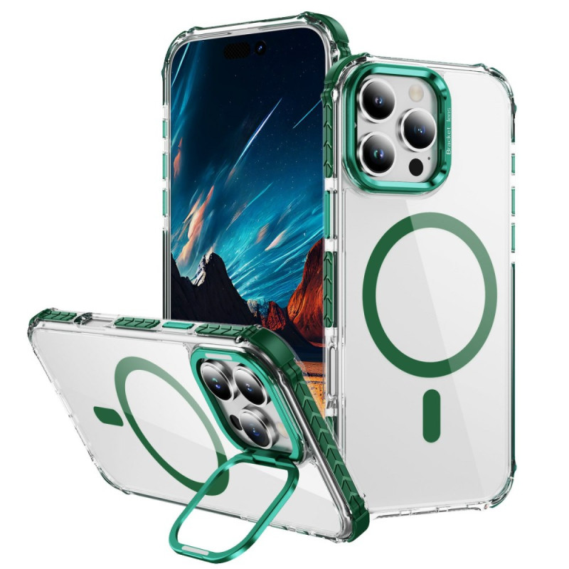 Capa MagSafe para iPhone 14 Pro com suporte e proteção da protecção para lente
