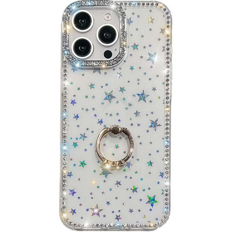 Capa iPhone 14 Pro Support-Ring e Strass