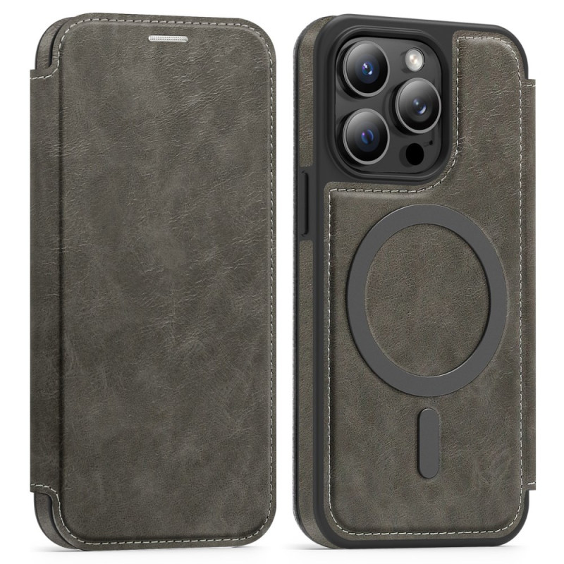 Capa flip para iPhone 14 Pro MagSafe com suporte para cartão RFID