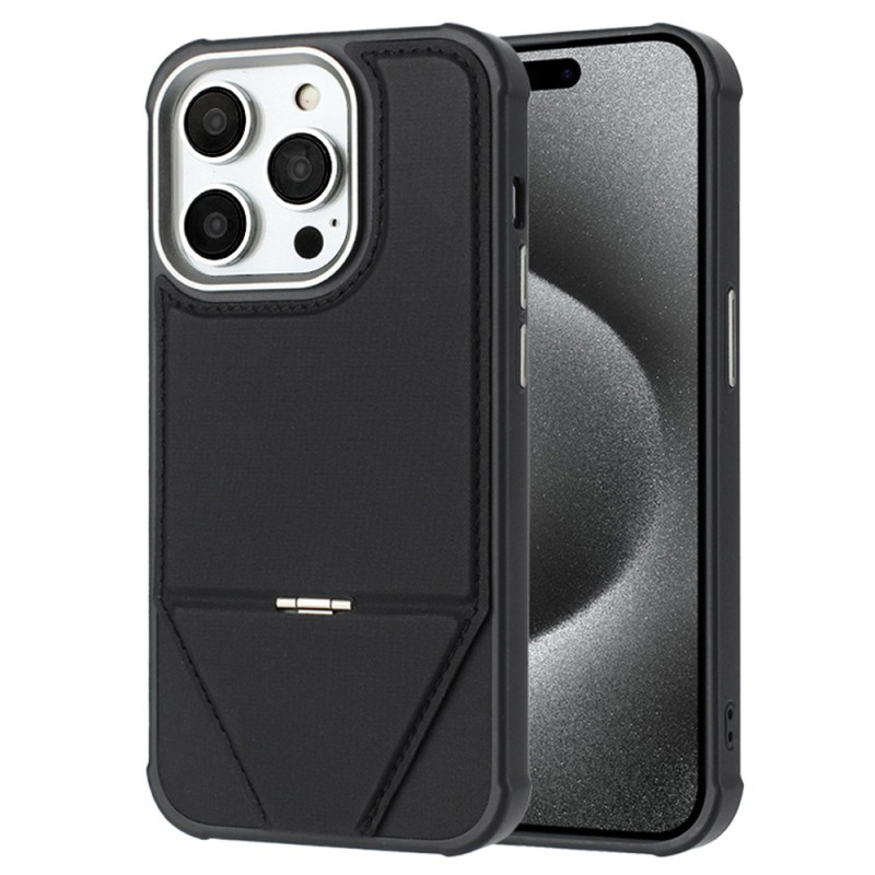 Capa MagSafe para iPhone 14 Pro com efeito de pele e suporte integrado