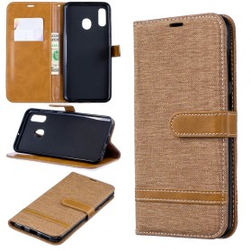Capa de tecido e efeito pele Samsung Galaxy A30
