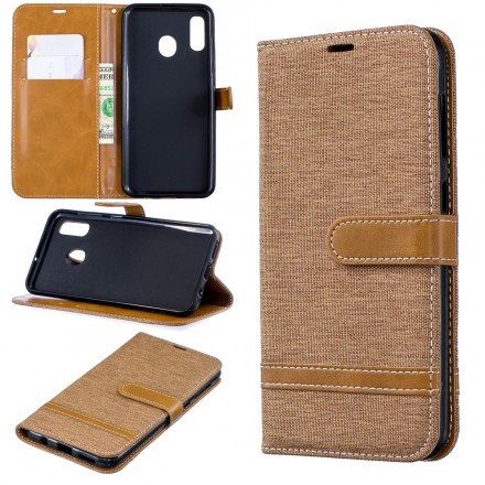 Capa de tecido e efeito pele Samsung Galaxy A30