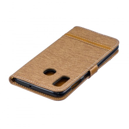 Capa de tecido e efeito pele Samsung Galaxy A30