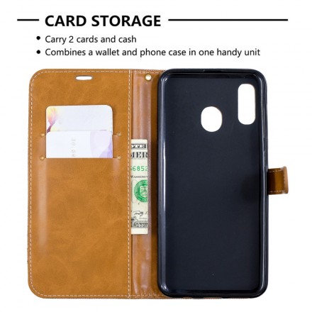 Capa de tecido e efeito pele Samsung Galaxy A30