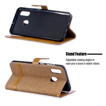Capa de tecido e efeito pele Samsung Galaxy A30