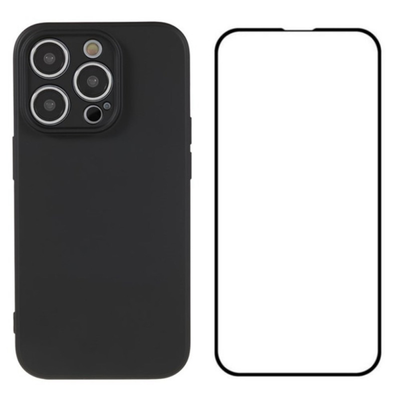 Capa de silicone para iPhone 14 Pro com protetor de ecrã