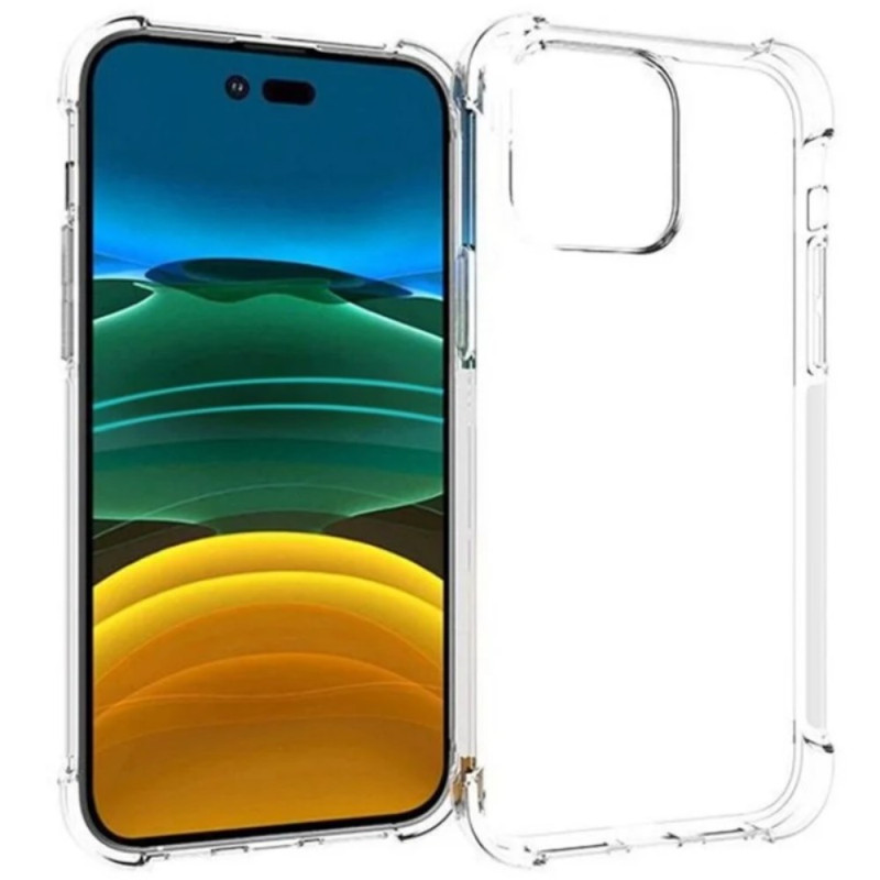 Capa reforçada transparente para iPhone 14 Pro Max