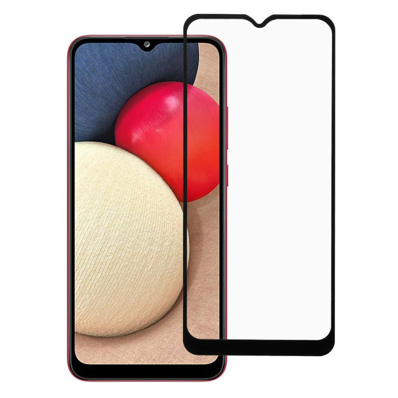 Protetor de ecrã integral de vidro temperado para Samsung Galaxy A03s