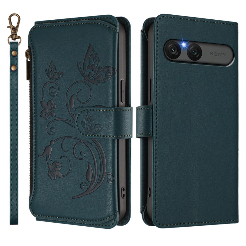 Capa RFID Floral para carteira Sony Xperia 10 VII