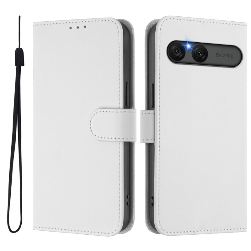 Capa de couro falsa para Sony Xperia 10 VII