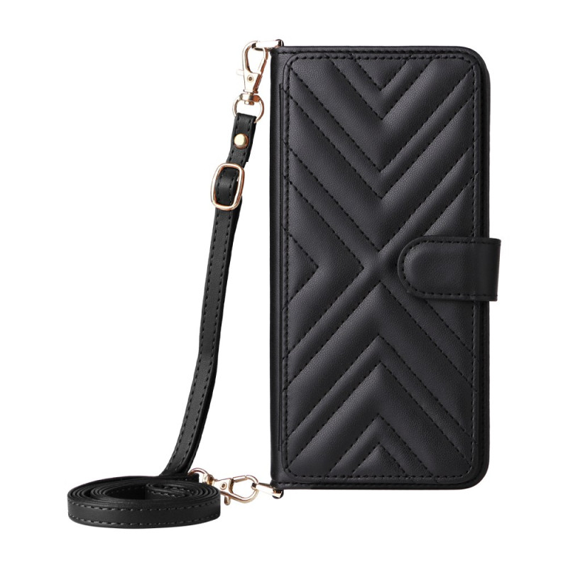 Capa almofadada para Sony Xperia 10 VII com cordão e correia de mão