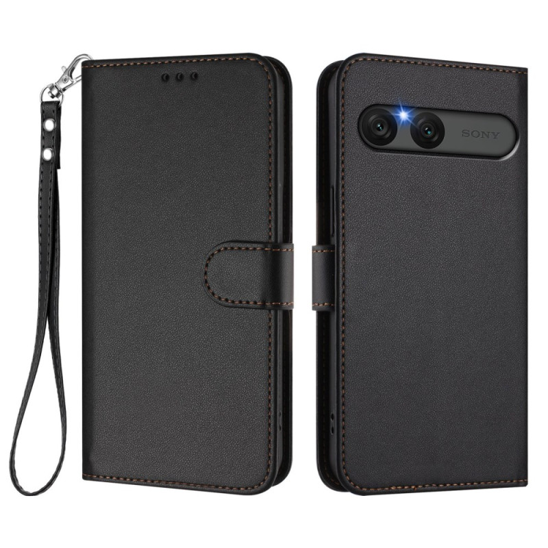 Capa em pele sintética para Sony Xperia 10 VII lisa