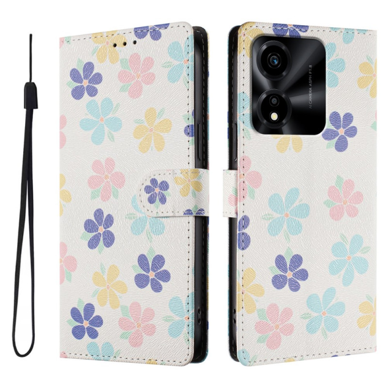 Capa para Honor X5c Plus com padrão floral
