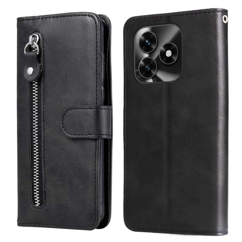Capa de bolso com fecho para Honor X5c Plus