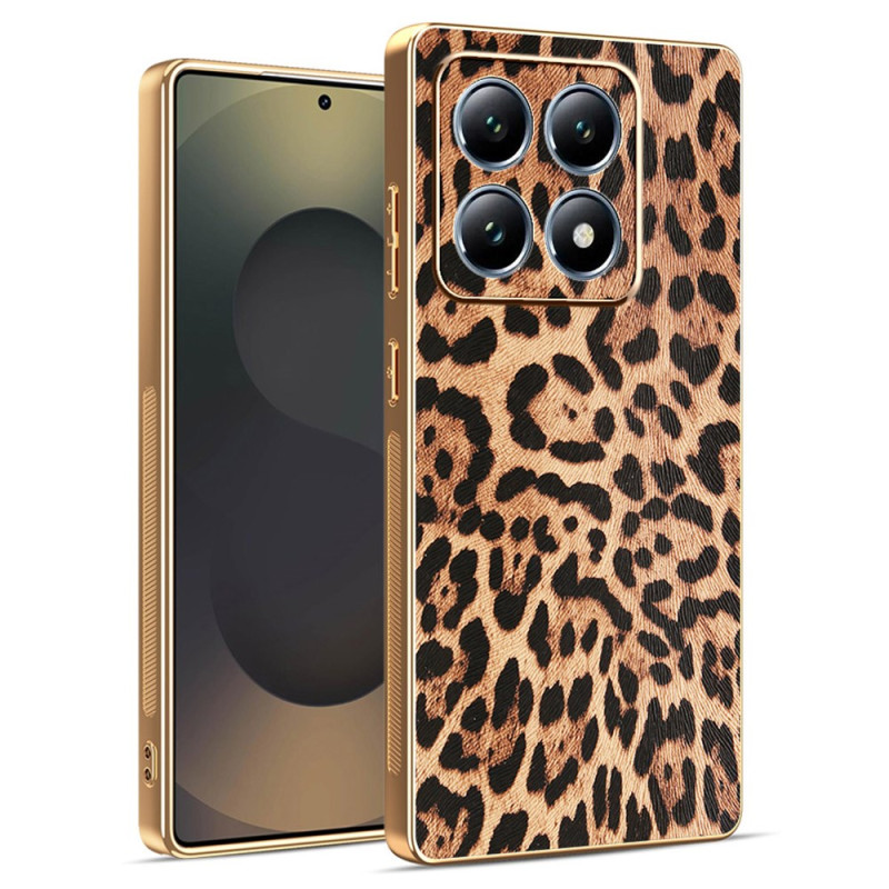 Capa com padrão de leopardo para Xiaomi 15T