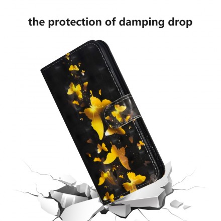 Samsung Galaxy A50 Capa de Borboletas Amarelas da Samsung Galaxy