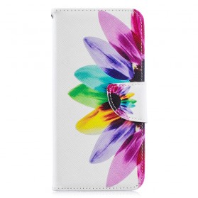 Huawei Y6 2019 Capa de flor de aguarela