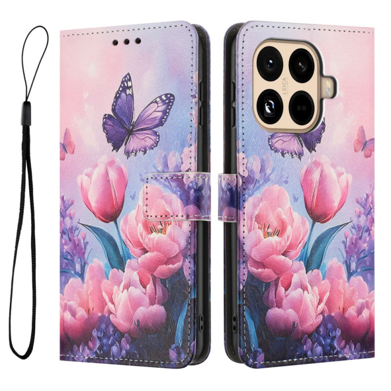 Capa Tulipas e Borboletas Xiaomi 15T Pro