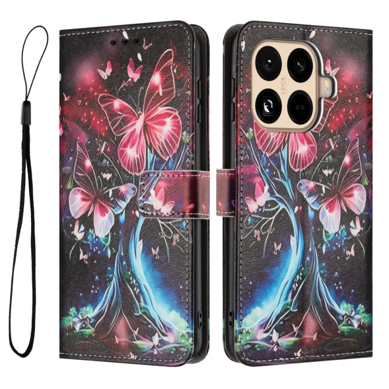 Capa em forma de borboleta para Xiaomi 15T Pro