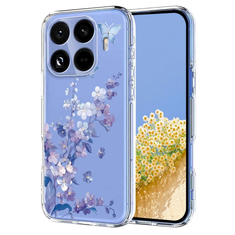 Capa Floral Transparente Xiaomi 15T Pro