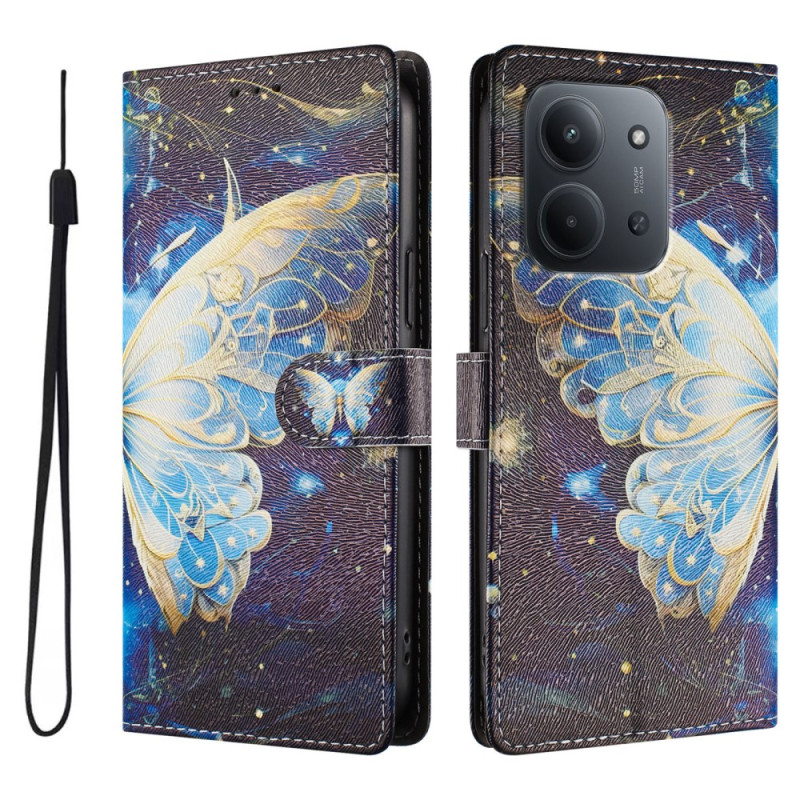 Capa Xiaomi Redmi 15C 5G / 4G Butterfly Celeste