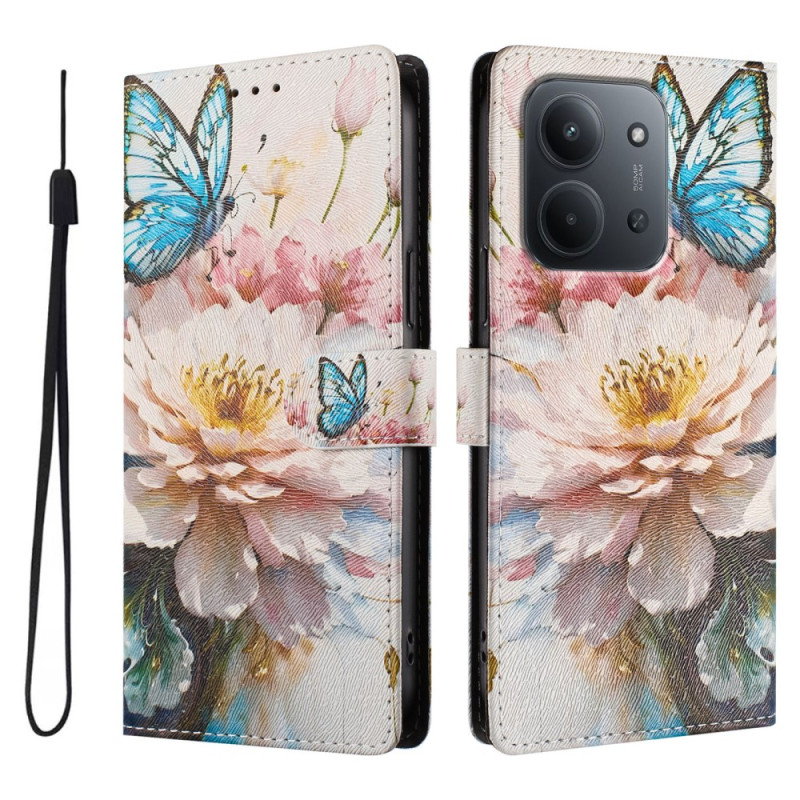 Capa para flores e borboletas Xiaomi Redmi 15C 5G / 4G