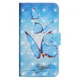 Capa Huawei Y6 2019 Borboletas Azuis Voadoras