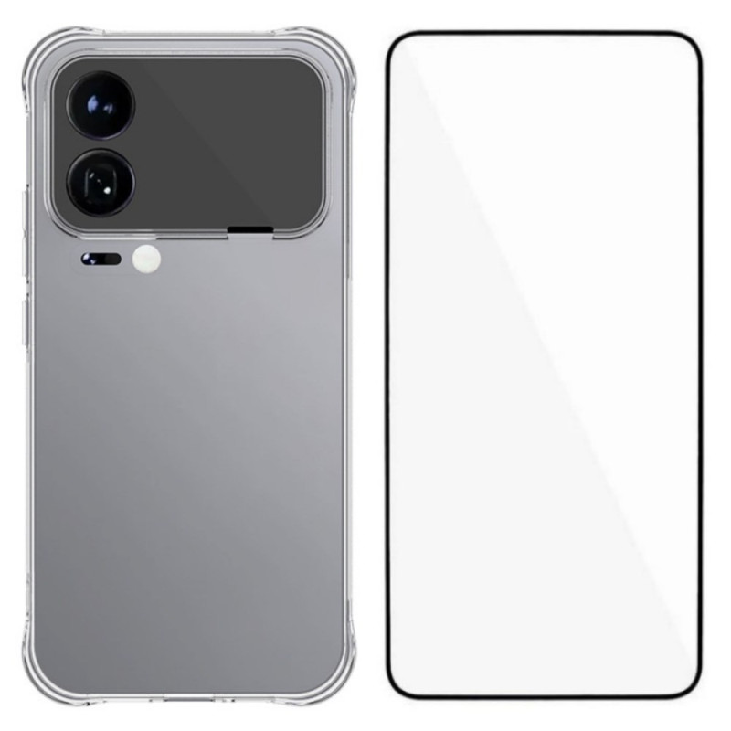 Capa reforçada transparente para Xiaomi 17 Pro Max com proteção de ecrã