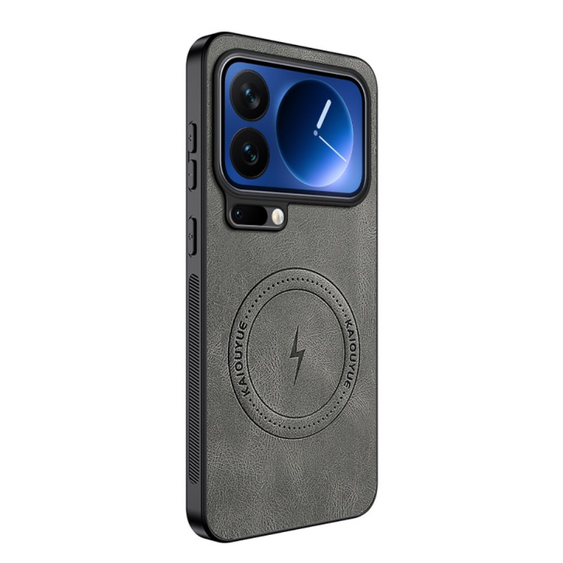 Capa MagSafe para Xiaomi 17 Pro Max Efeito Couro