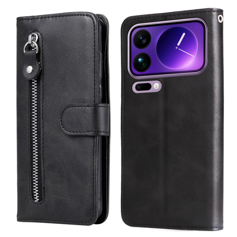 Capa de bolso com fecho para Xiaomi 17 Pro Max