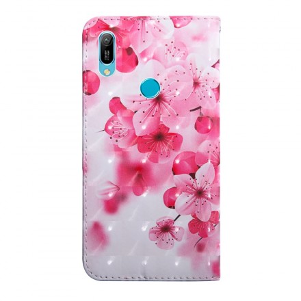 Capa Huawei Y6 2019 Flores Rosa